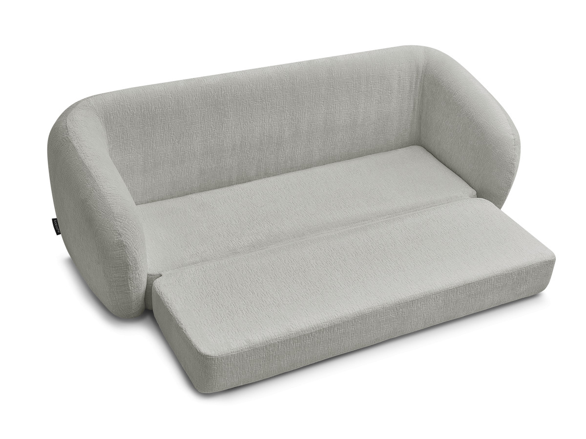Canapé droit convertible déplimousse NEYO tissu texturé
