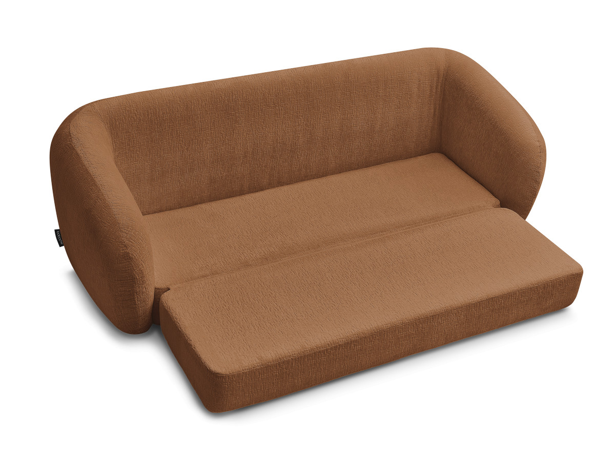 Canapé droit convertible déplimousse NEYO tissu texturé
