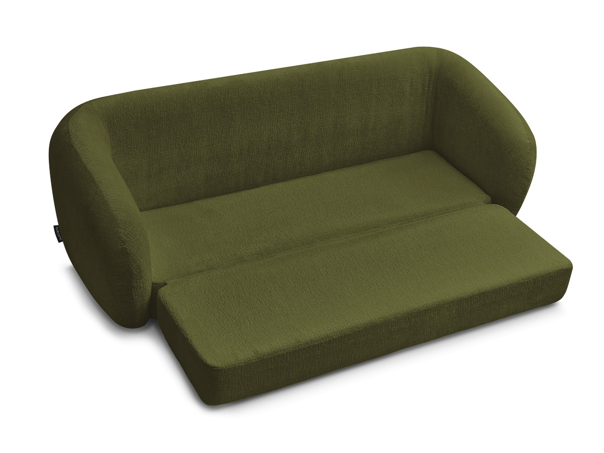 Canapé droit convertible déplimousse NEYO tissu texturé