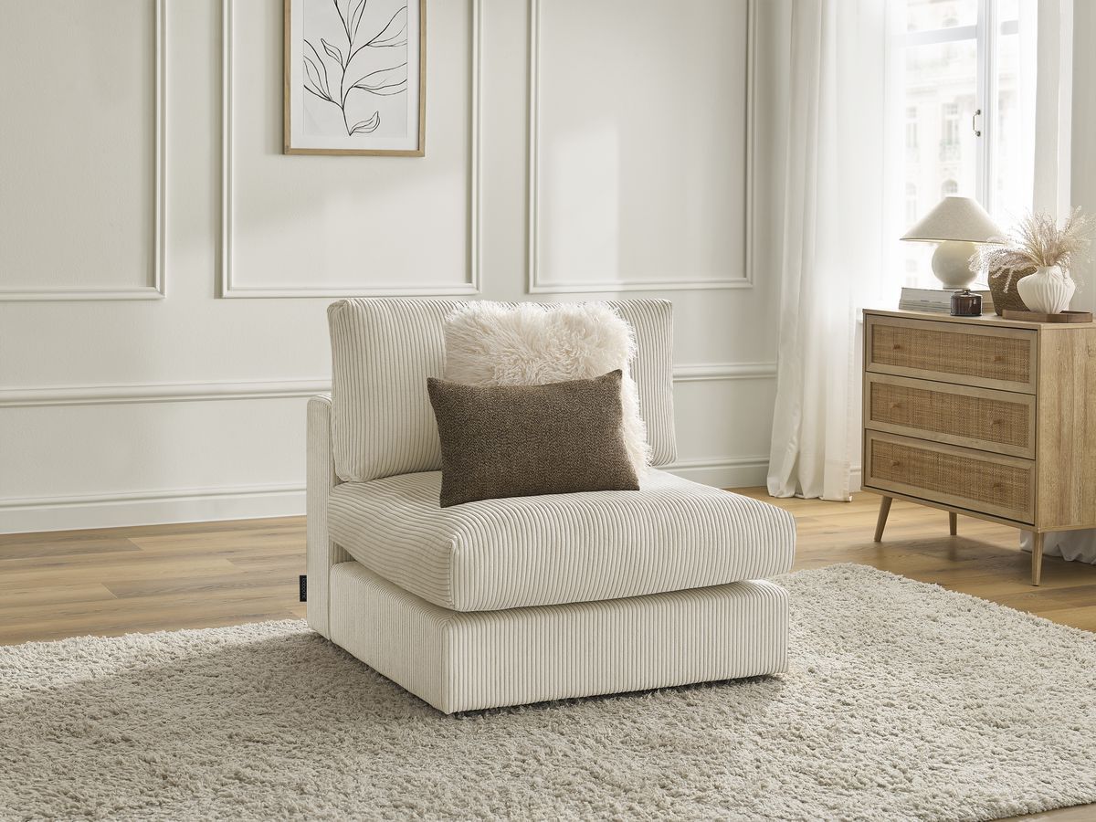 1-zits fauteuil voor PARIS modulaire bank in corduroy
