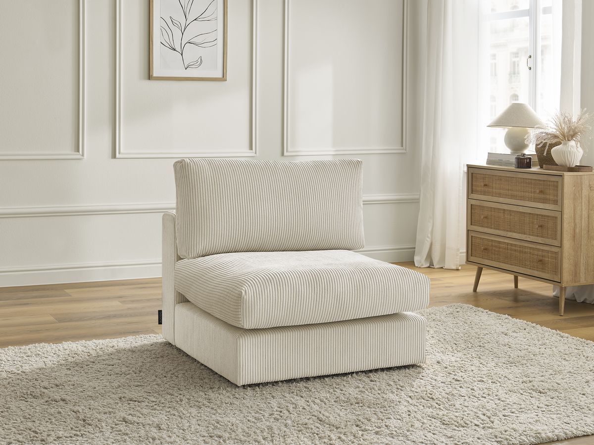 1-zits fauteuil voor PARIS modulaire bank in corduroy