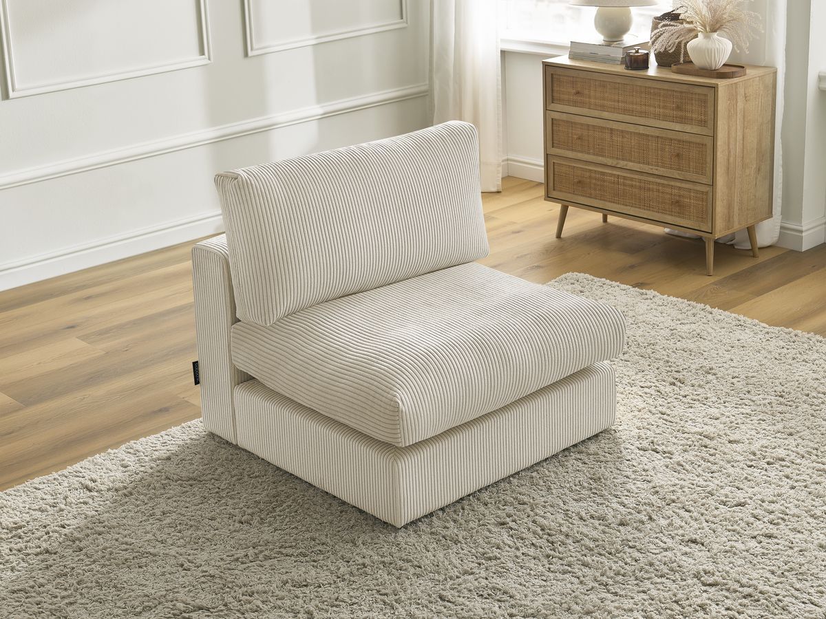 1-zits fauteuil voor PARIS modulaire bank in corduroy