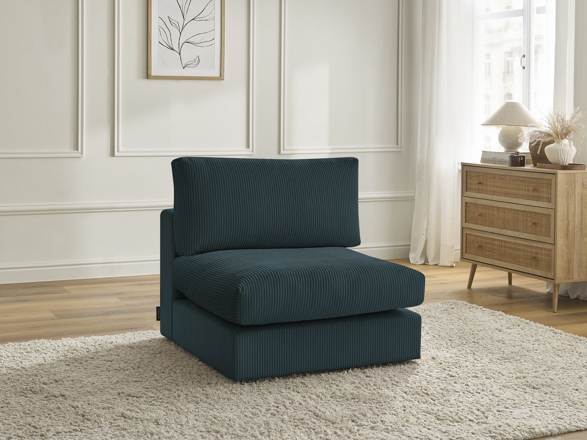 1-zits fauteuil voor PARIS modulaire bank in corduroy