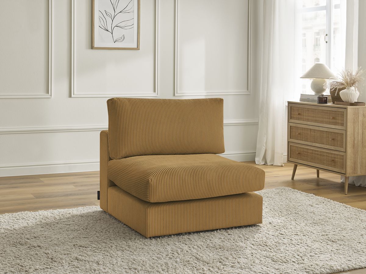 1-zits fauteuil voor PARIS modulaire bank in corduroy