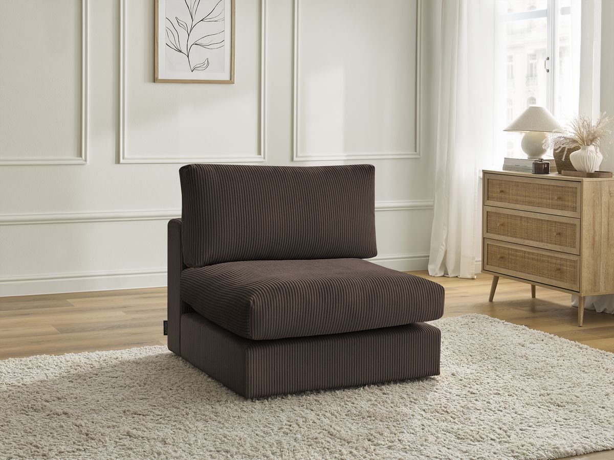 1-zits fauteuil voor PARIS modulaire bank in corduroy