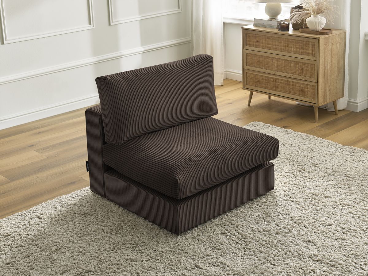1-zits fauteuil voor PARIS modulaire bank in corduroy