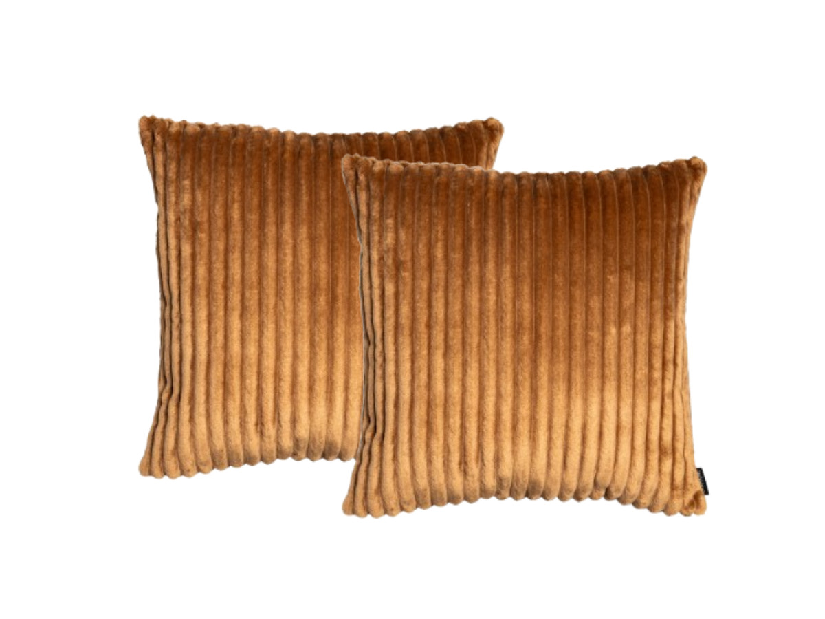 Lot de 2 coussins OSLO jaune 60x60  BOBOCHIC