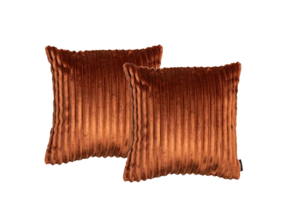 Lot de 2 coussins OSLO orange