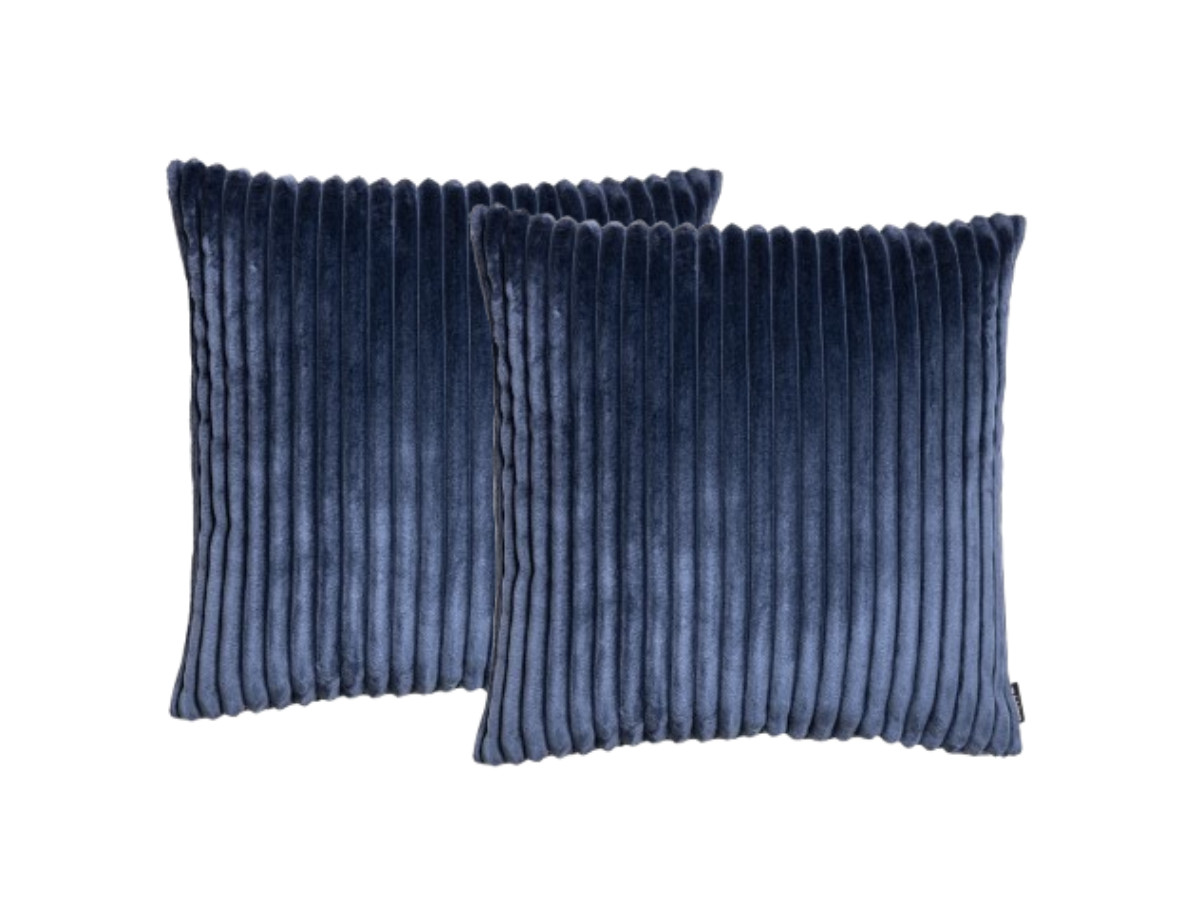Lot de 2 coussins OSLO bleu 60x60  BOBOCHIC
