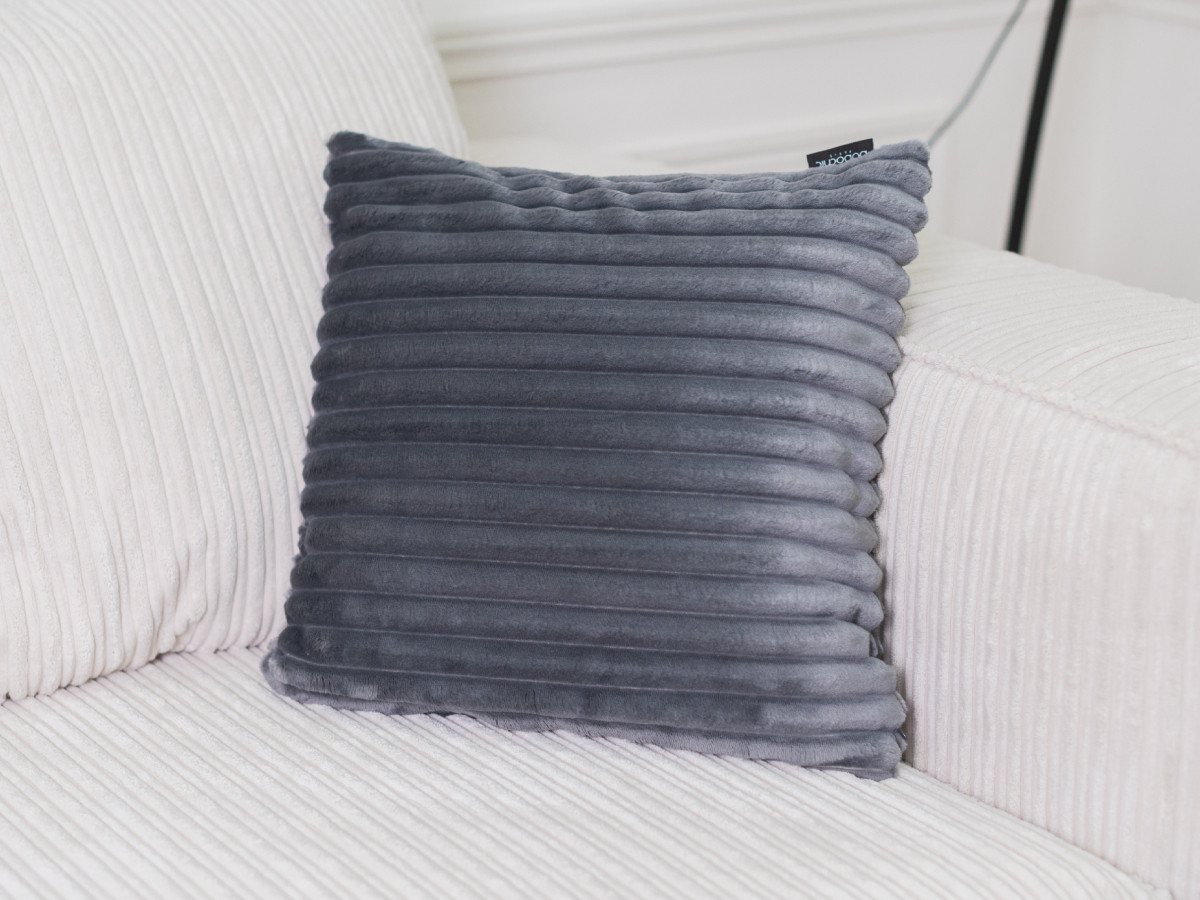 Lot de 2 coussins OSLO gris foncé — vue 4