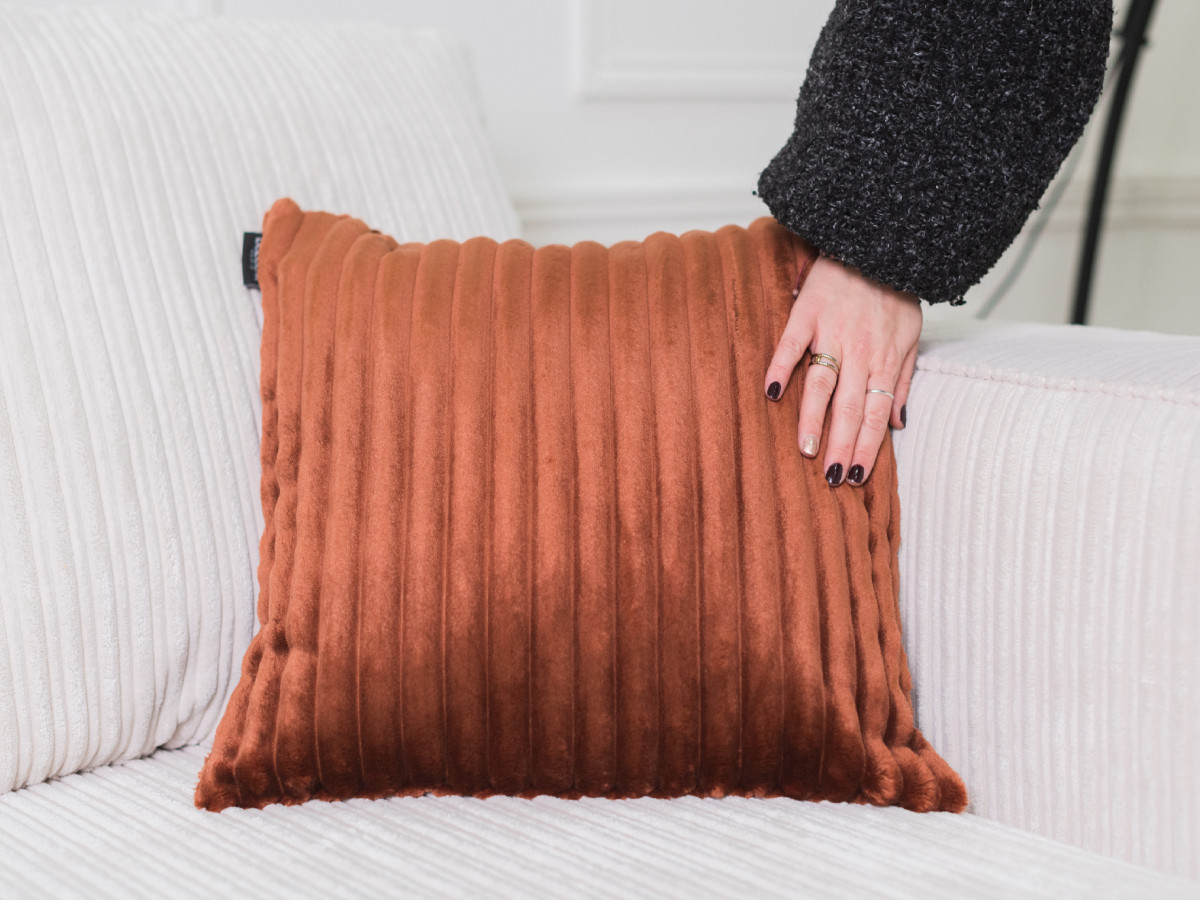 Lot de 2 coussins OSLO orange — vue 4