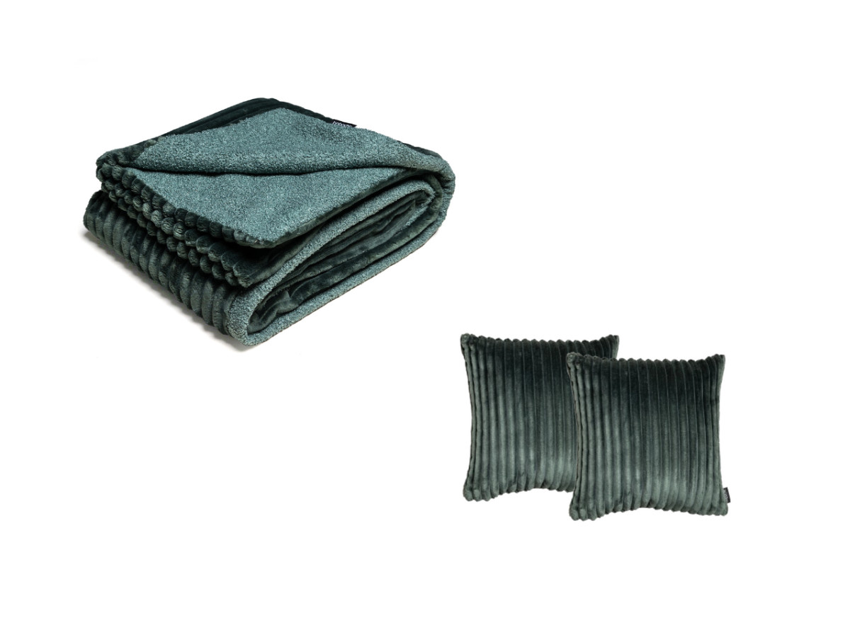 OSLO set met deken 140 x 180 cm + 2 kussens