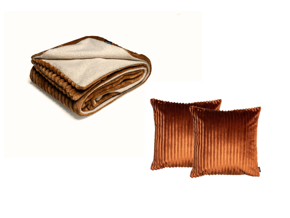 OSLO set met deken 140 x 180 cm + 2 kussens