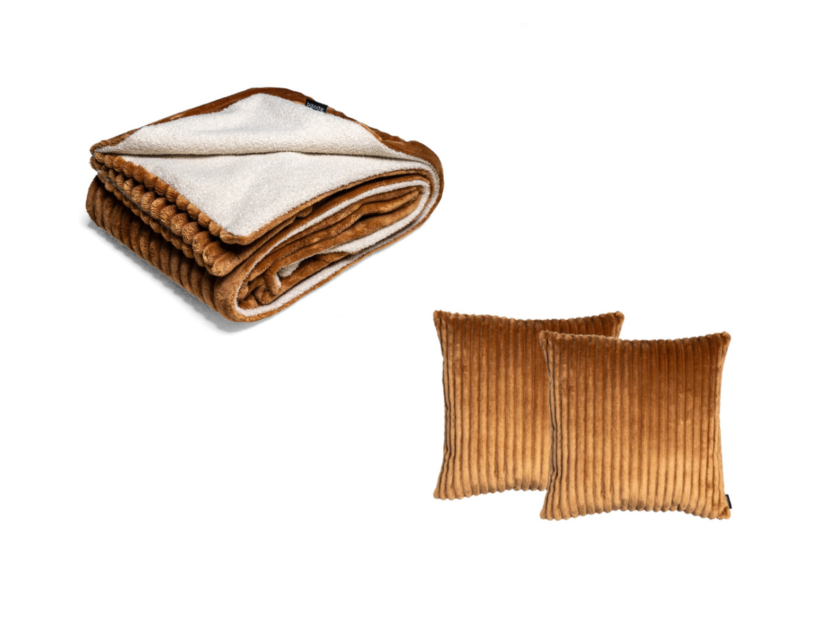 OSLO set met deken 140 x 180 cm + 2 kussens