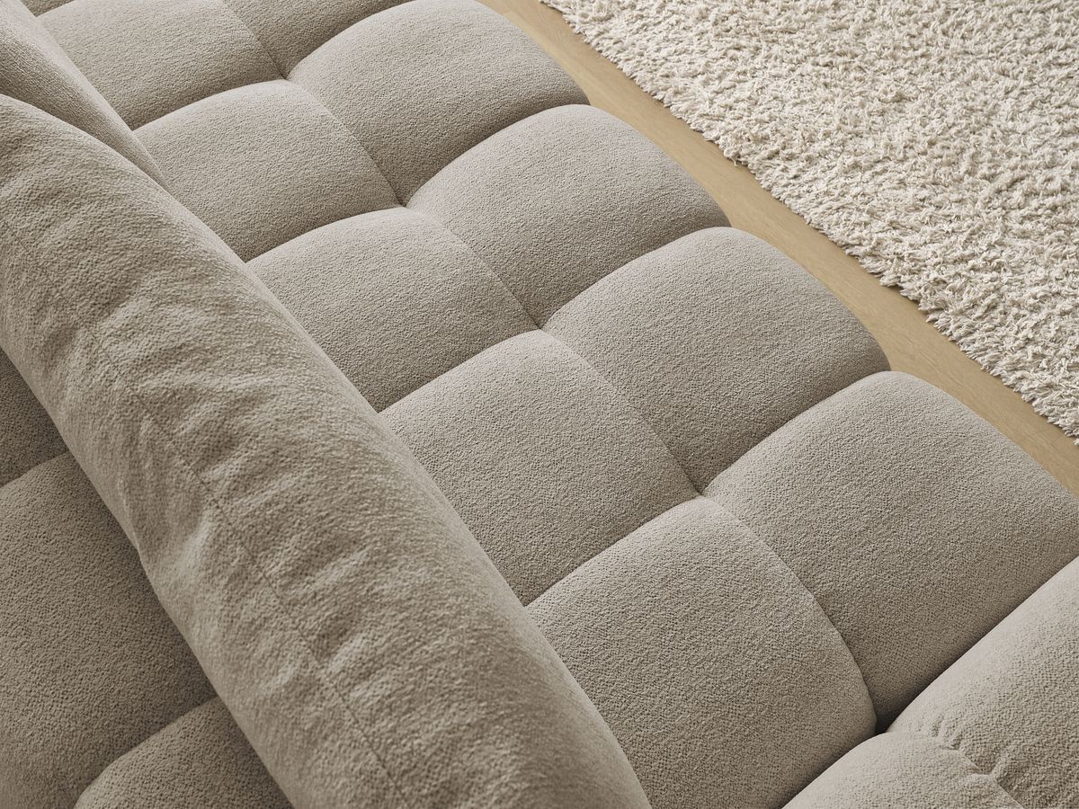 Canapé droit convertible coffre EVEREST tissu chiné