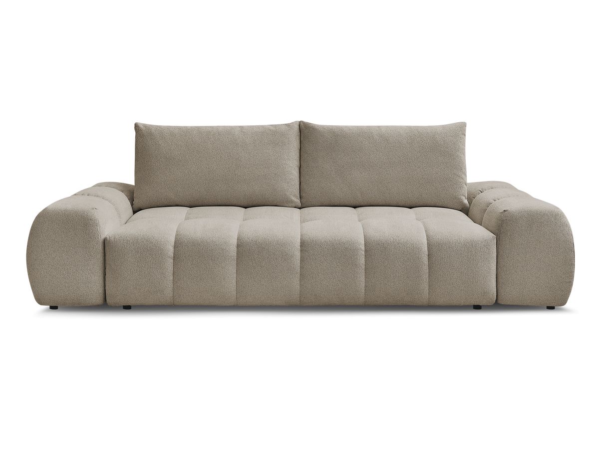 Canapé droit convertible coffre EVEREST tissu chiné