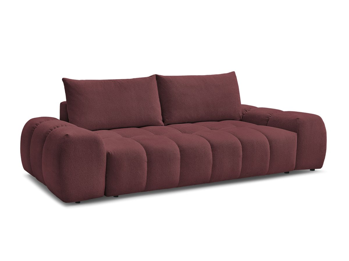 Canapé droit convertible coffre EVEREST tissu chiné