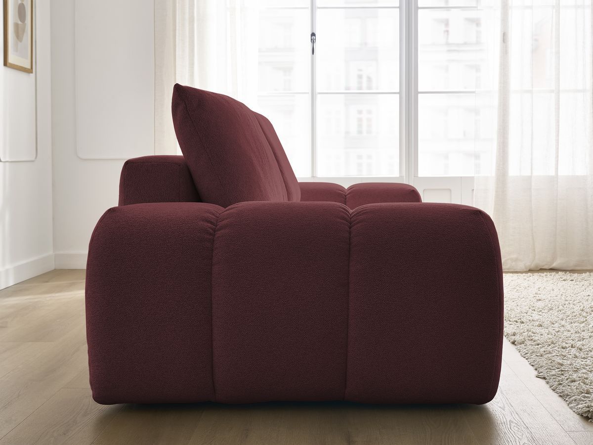 Canapé droit convertible coffre EVEREST tissu chiné