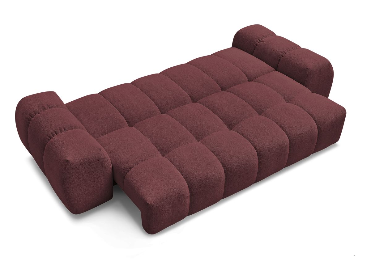Canapé droit convertible coffre EVEREST tissu chiné