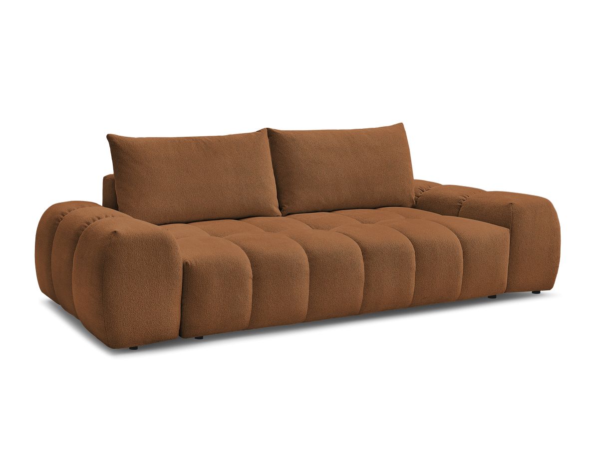 Canapé droit convertible coffre EVEREST tissu chiné