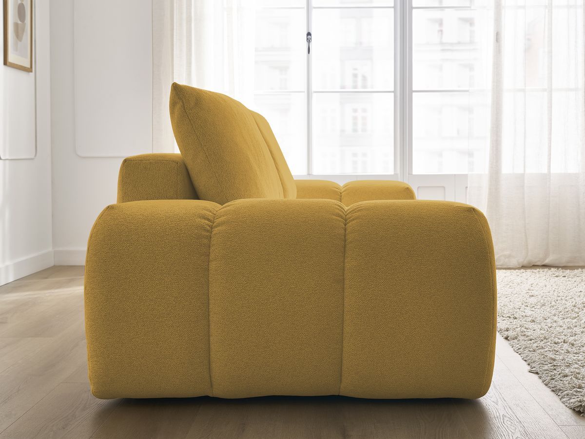 Canapé droit convertible coffre EVEREST tissu chiné