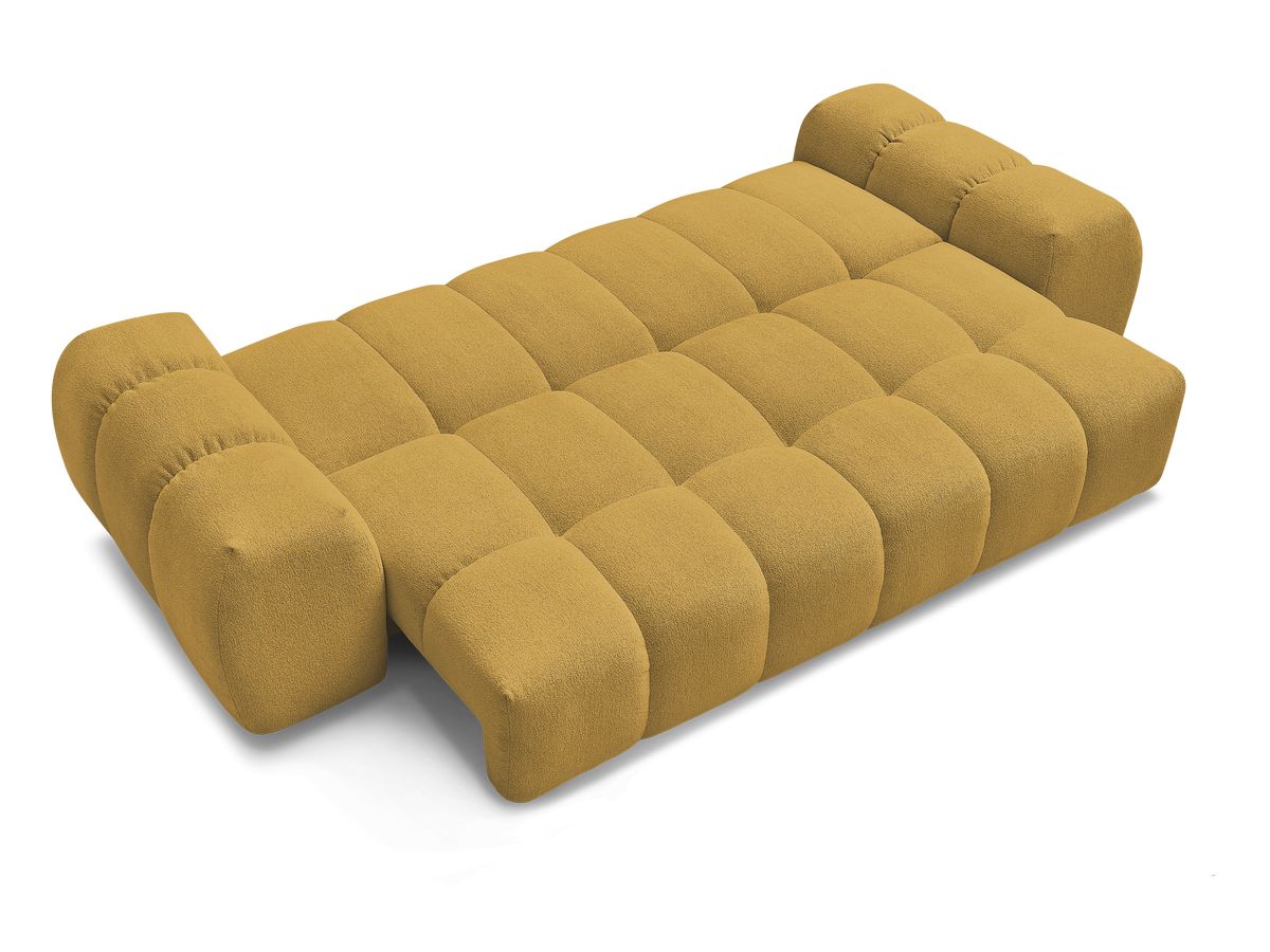 Canapé droit convertible coffre EVEREST tissu chiné