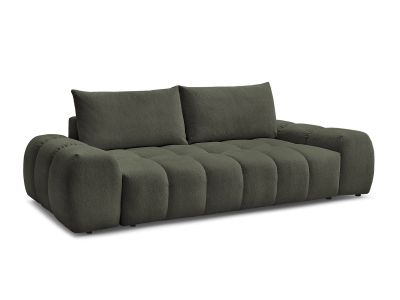 Canapé droit convertible coffre EVEREST tissu chiné