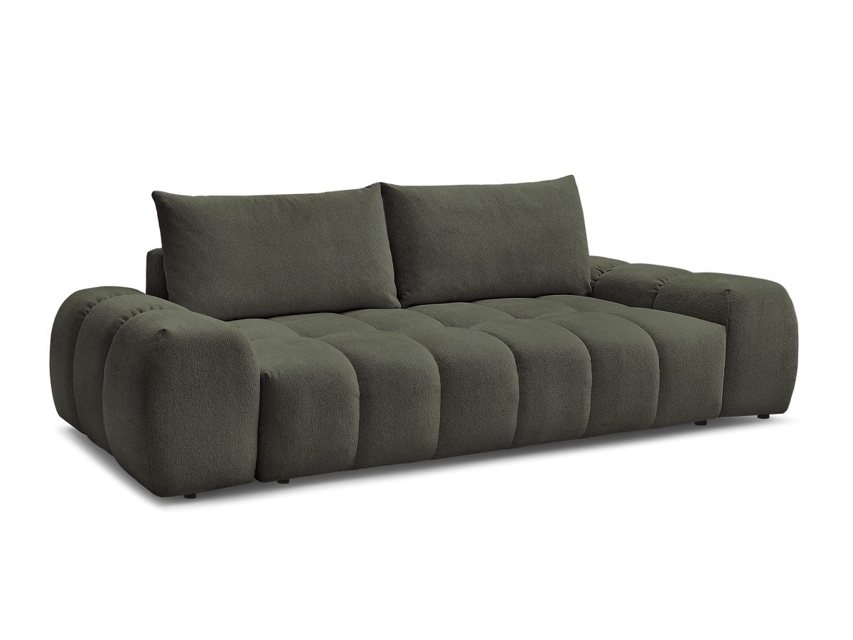 Canapé droit convertible coffre EVEREST tissu chiné