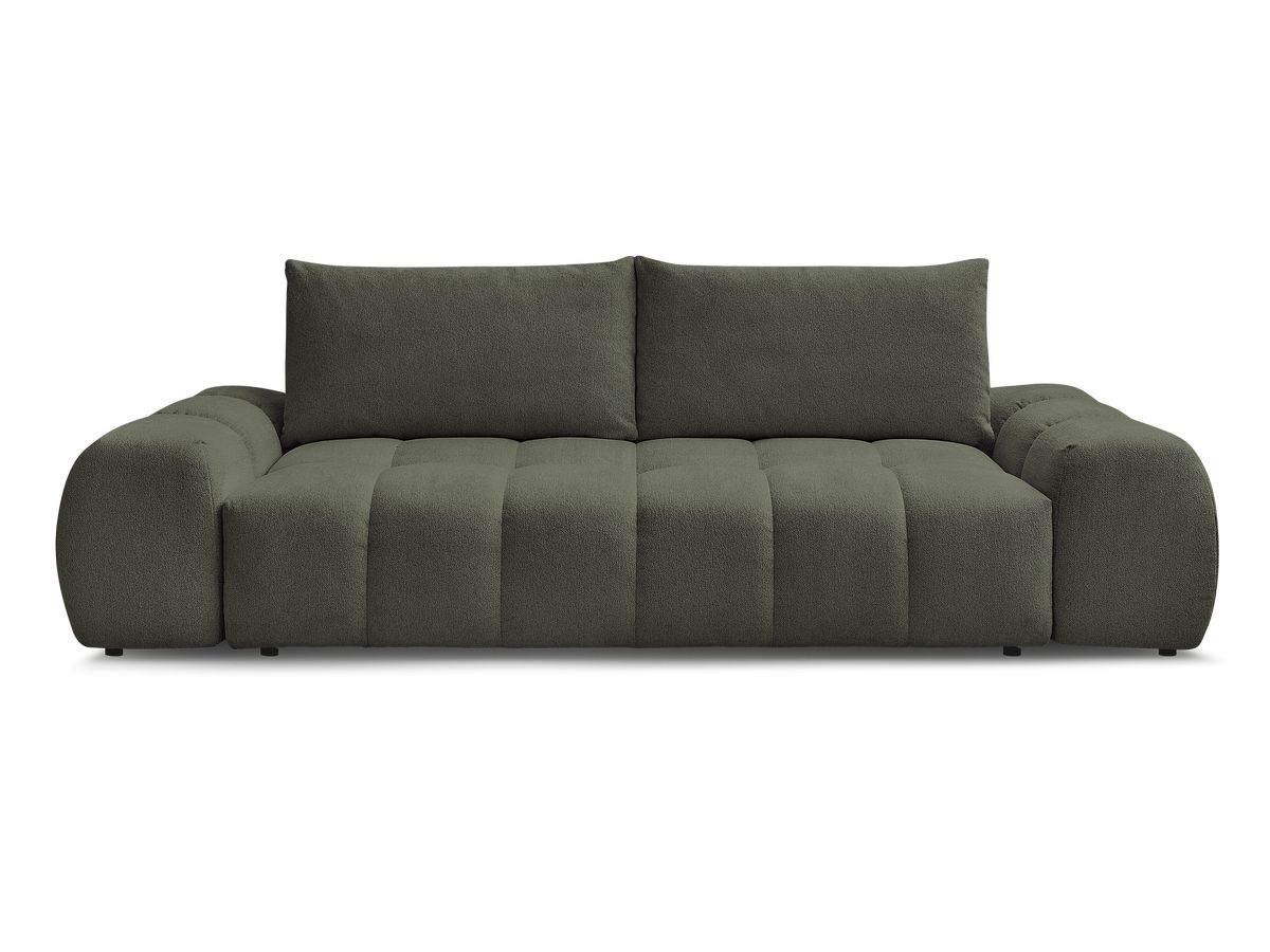Canapé droit convertible coffre EVEREST tissu chiné