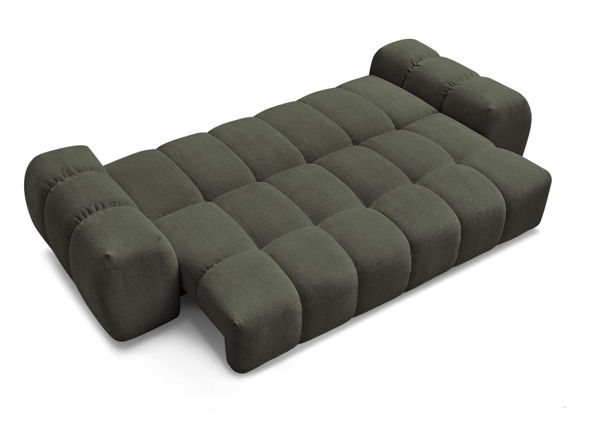 Canapé droit convertible coffre EVEREST tissu chiné