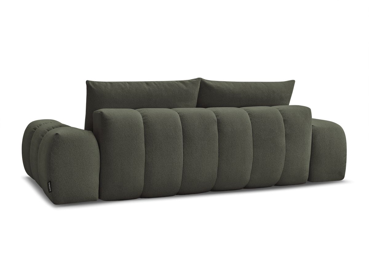 Canapé droit convertible coffre EVEREST tissu chiné