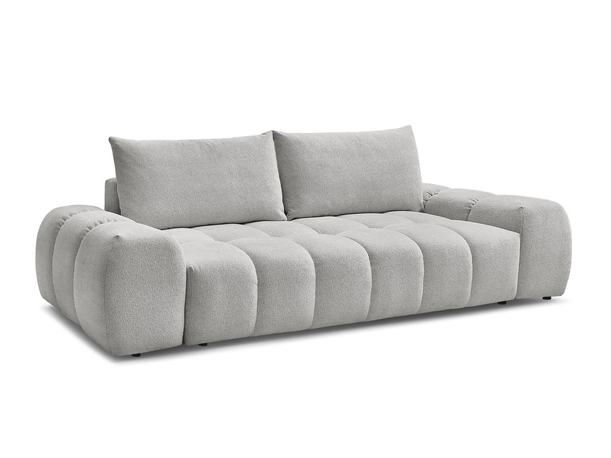 Canapé droit convertible coffre EVEREST tissu chiné