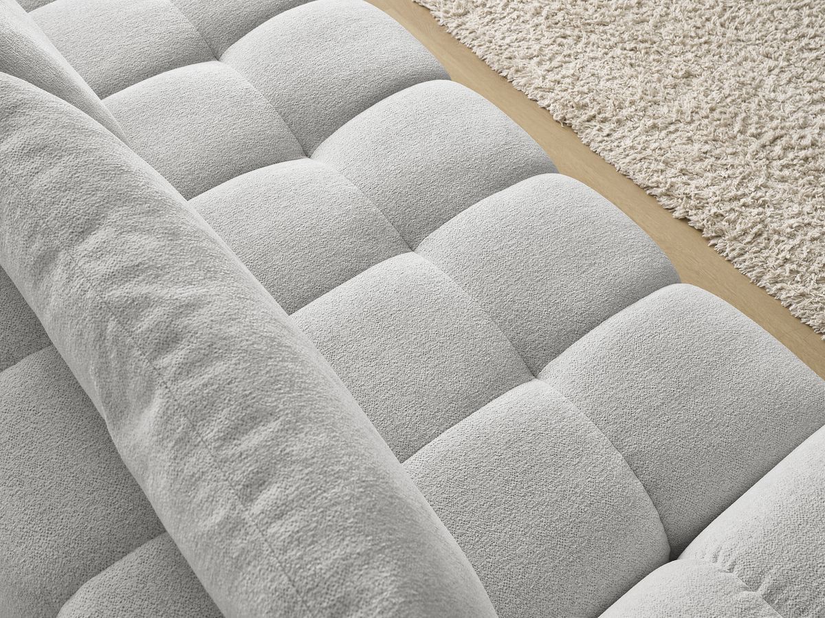 Canapé droit convertible coffre EVEREST tissu chiné