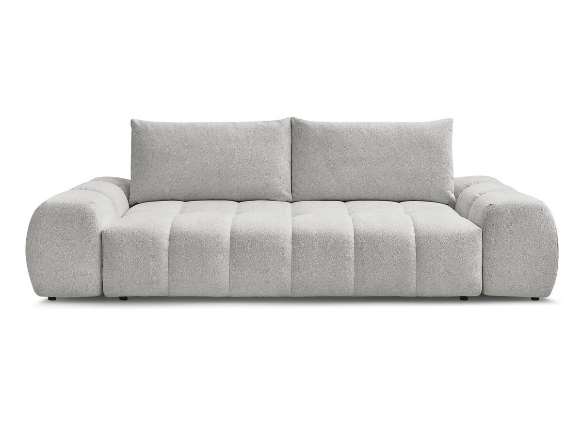 Canapé droit convertible coffre EVEREST tissu chiné