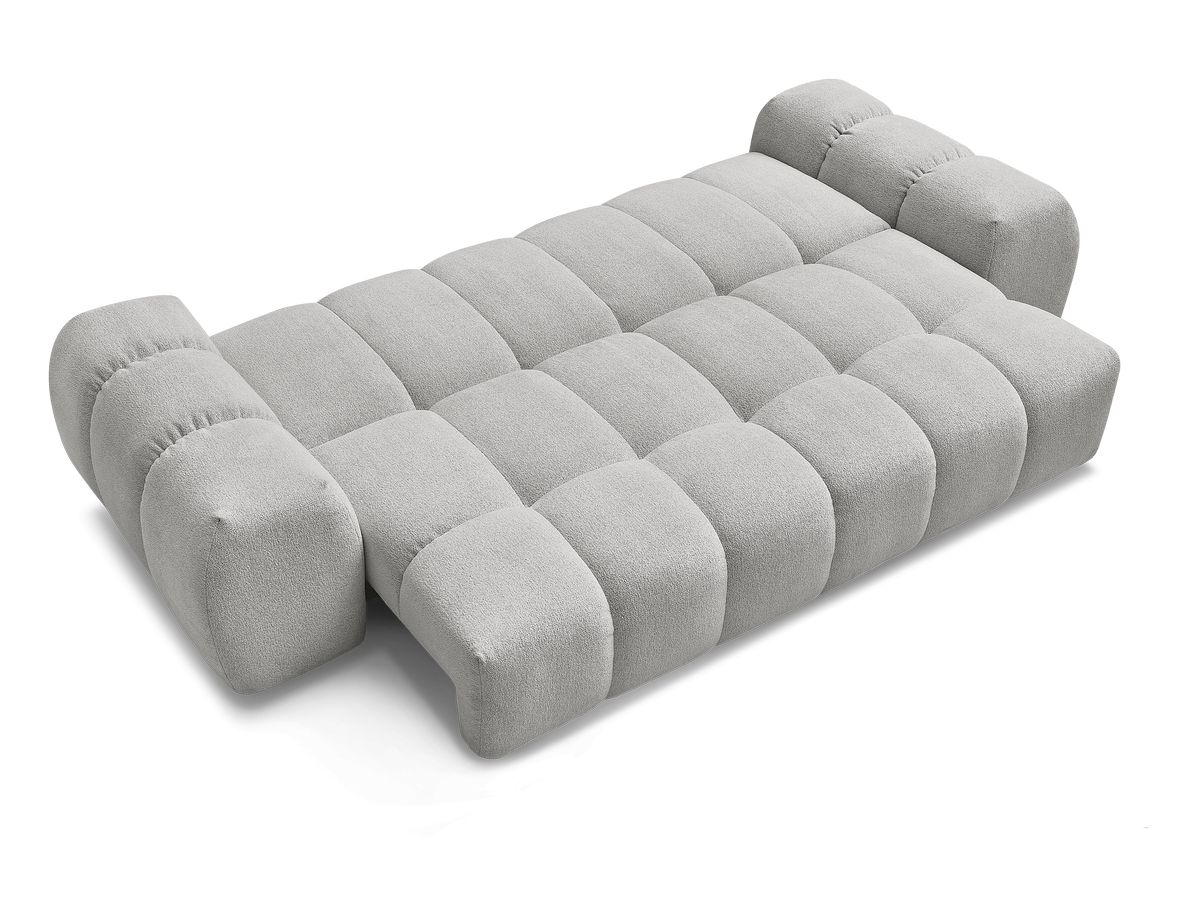 Canapé droit convertible coffre EVEREST tissu chiné