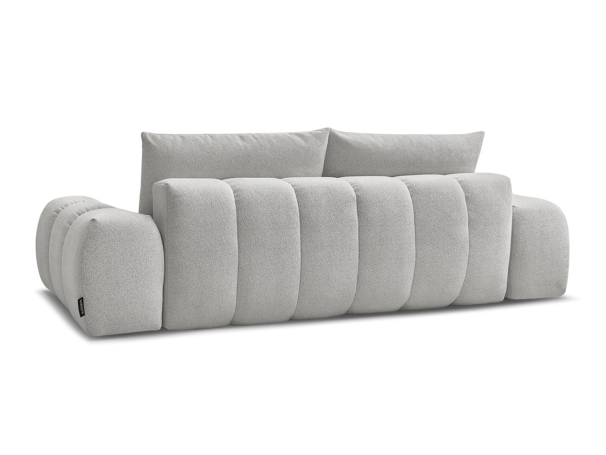 Canapé droit convertible coffre EVEREST tissu chiné