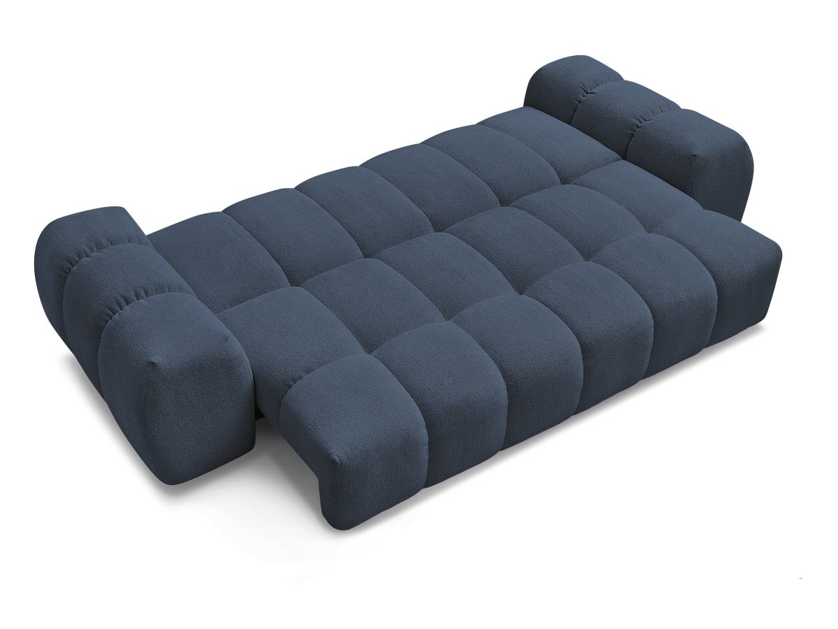 Canapé droit convertible coffre EVEREST tissu chiné