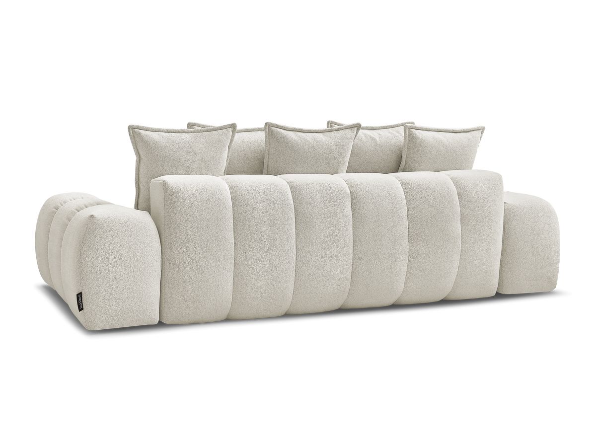 Canapé droit convertible coffre EVEREST tissu chiné