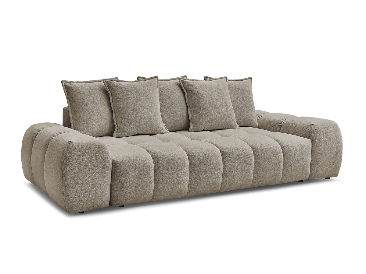 Canapé droit convertible coffre EVEREST tissu chiné