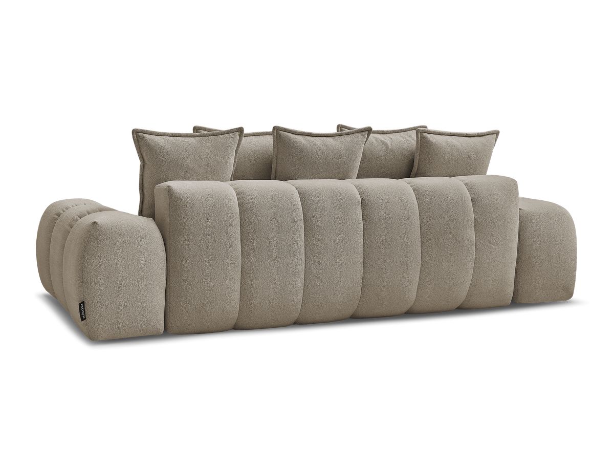 Canapé droit convertible coffre EVEREST tissu chiné