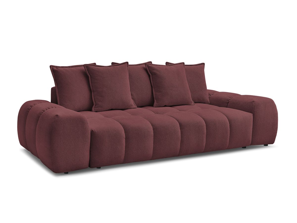 Canapé droit convertible coffre EVEREST tissu chiné