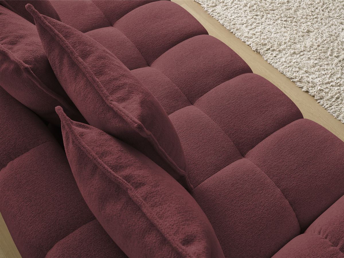 Canapé droit convertible coffre EVEREST tissu chiné