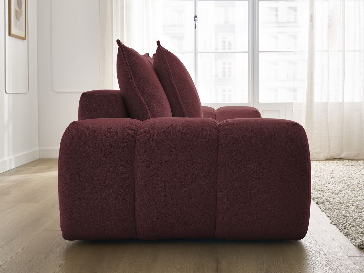 Canapé droit convertible coffre EVEREST tissu chiné
