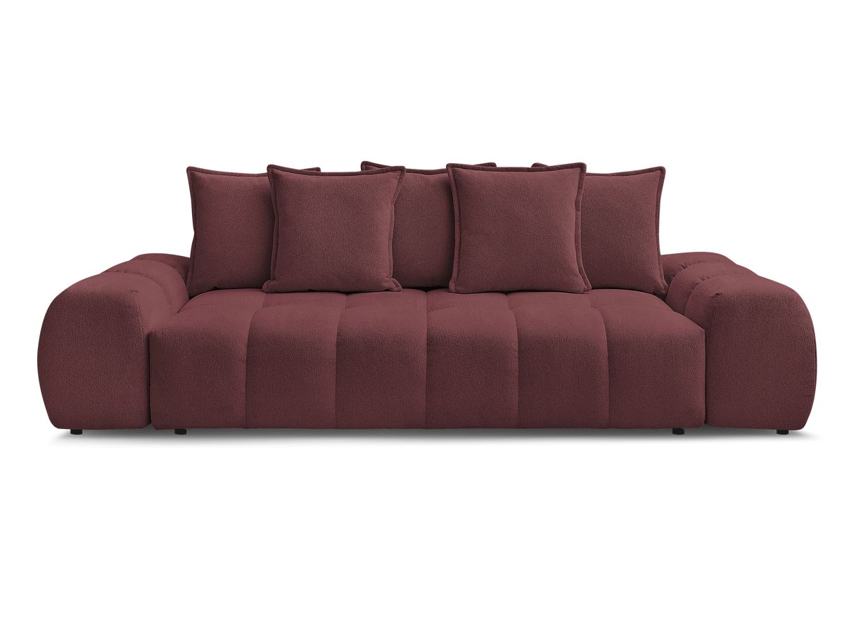 Canapé droit convertible coffre EVEREST tissu chiné