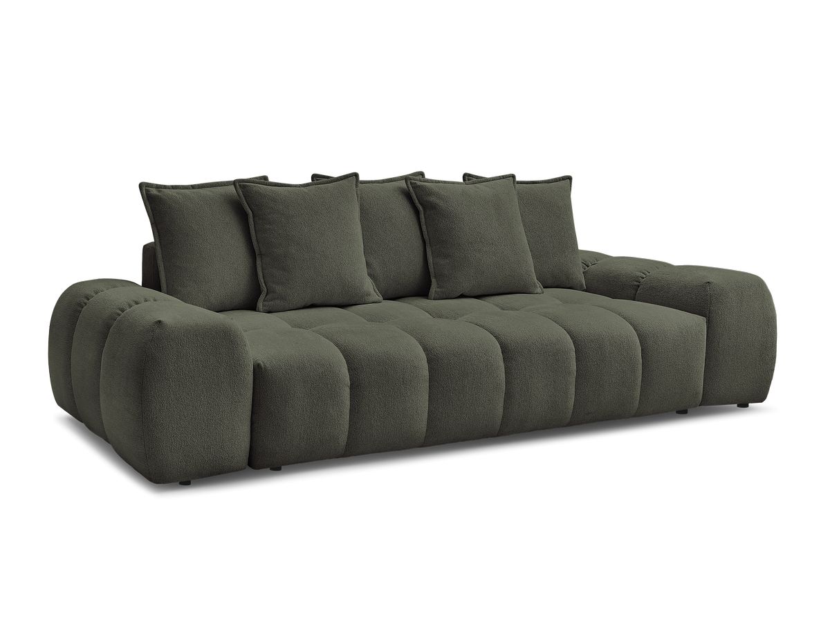 Canapé droit convertible coffre EVEREST tissu chiné