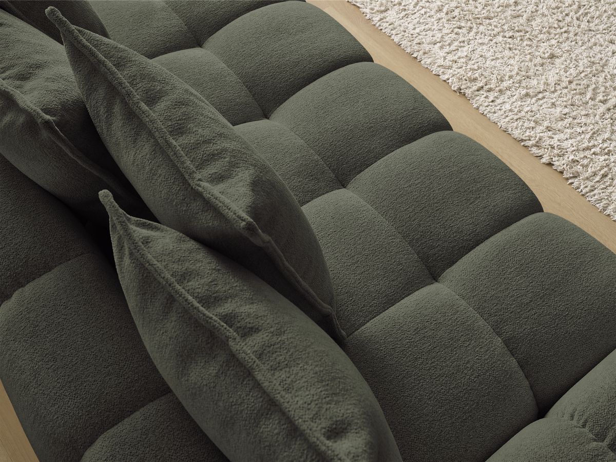 Canapé droit convertible coffre EVEREST tissu chiné