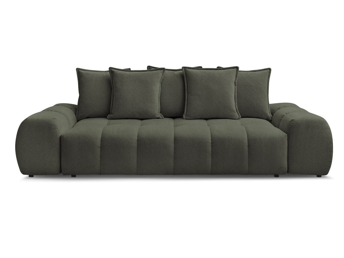 Canapé droit convertible coffre EVEREST tissu chiné