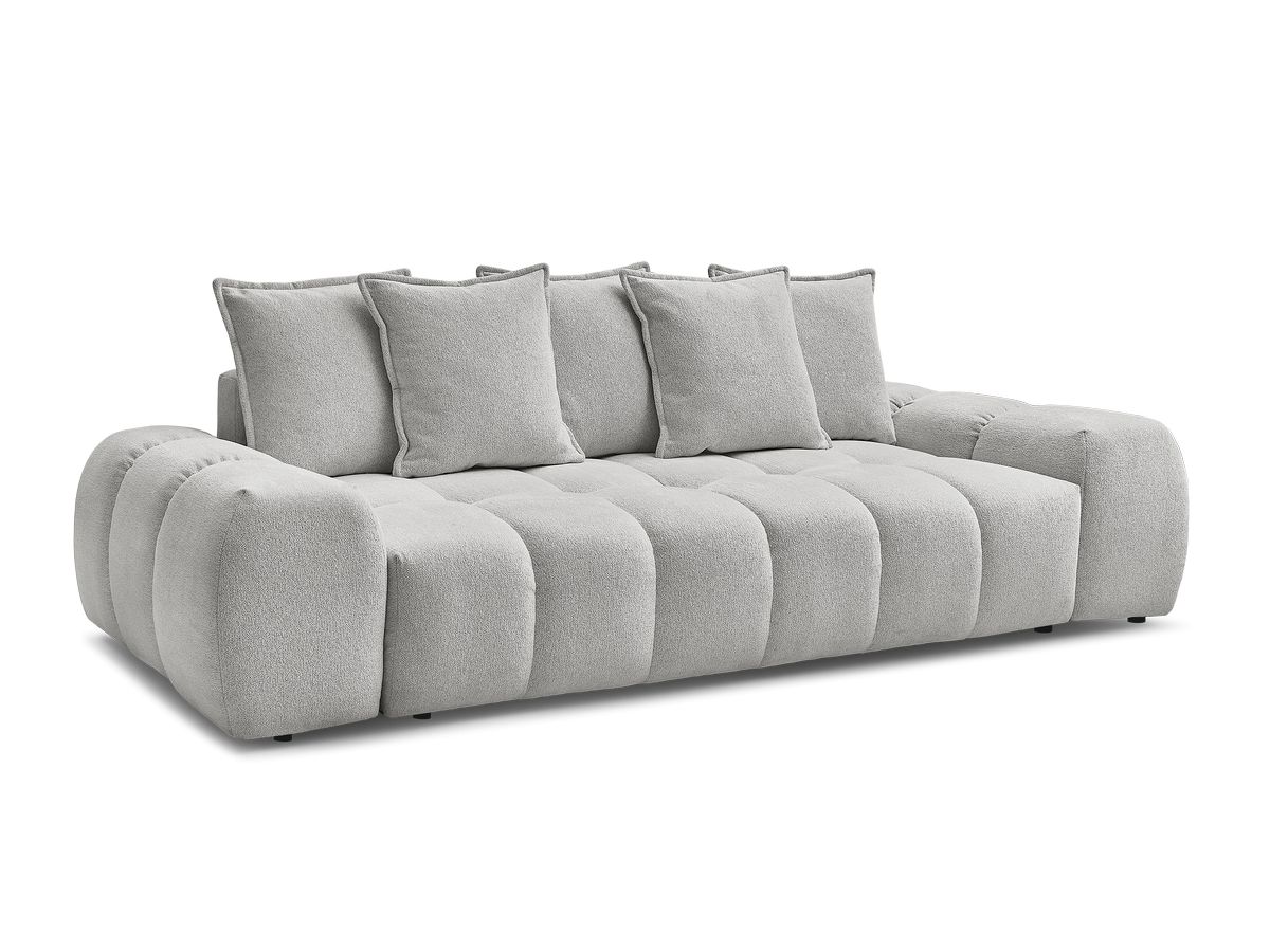 Canapé droit convertible coffre EVEREST tissu chiné