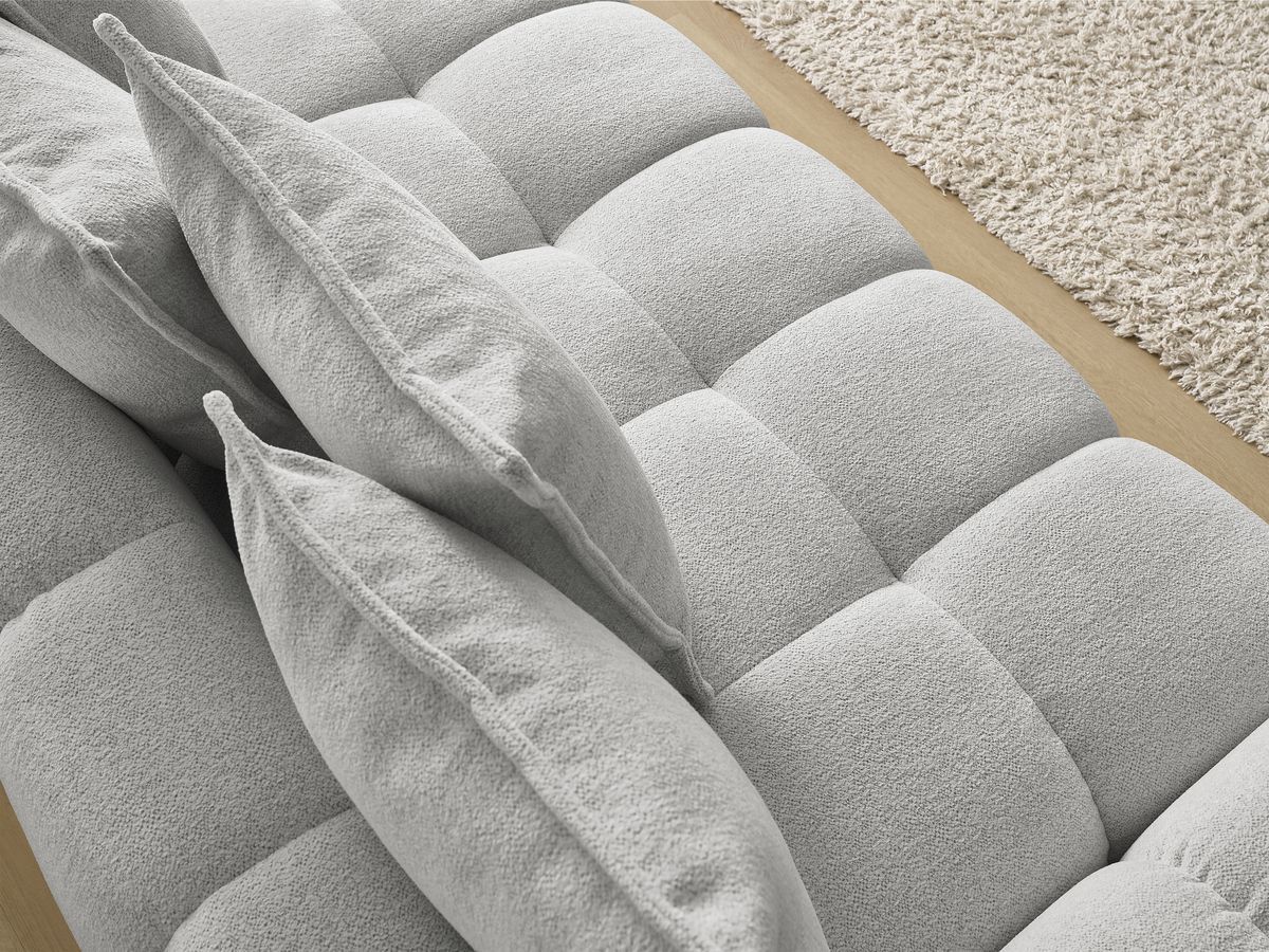 Canapé droit convertible coffre EVEREST tissu chiné