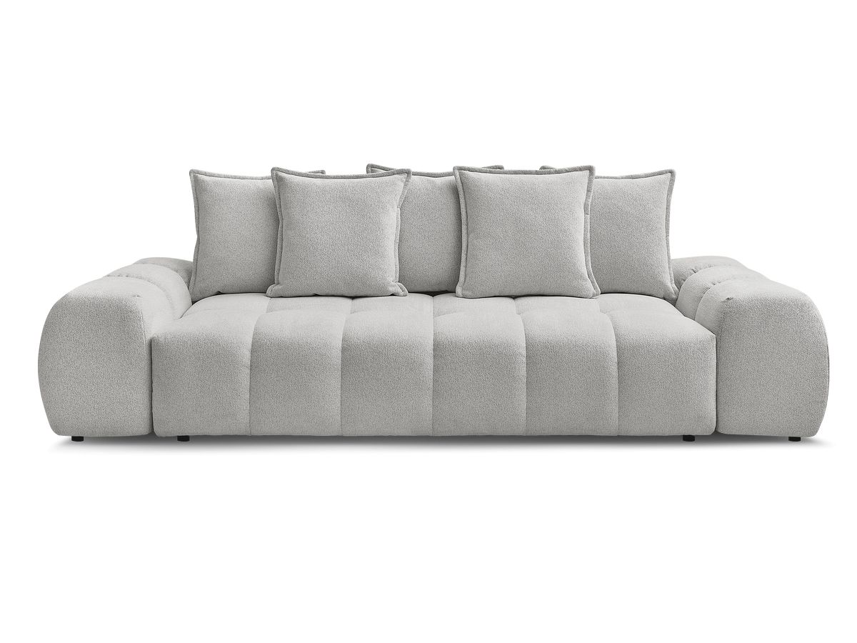 Canapé droit convertible coffre EVEREST tissu chiné